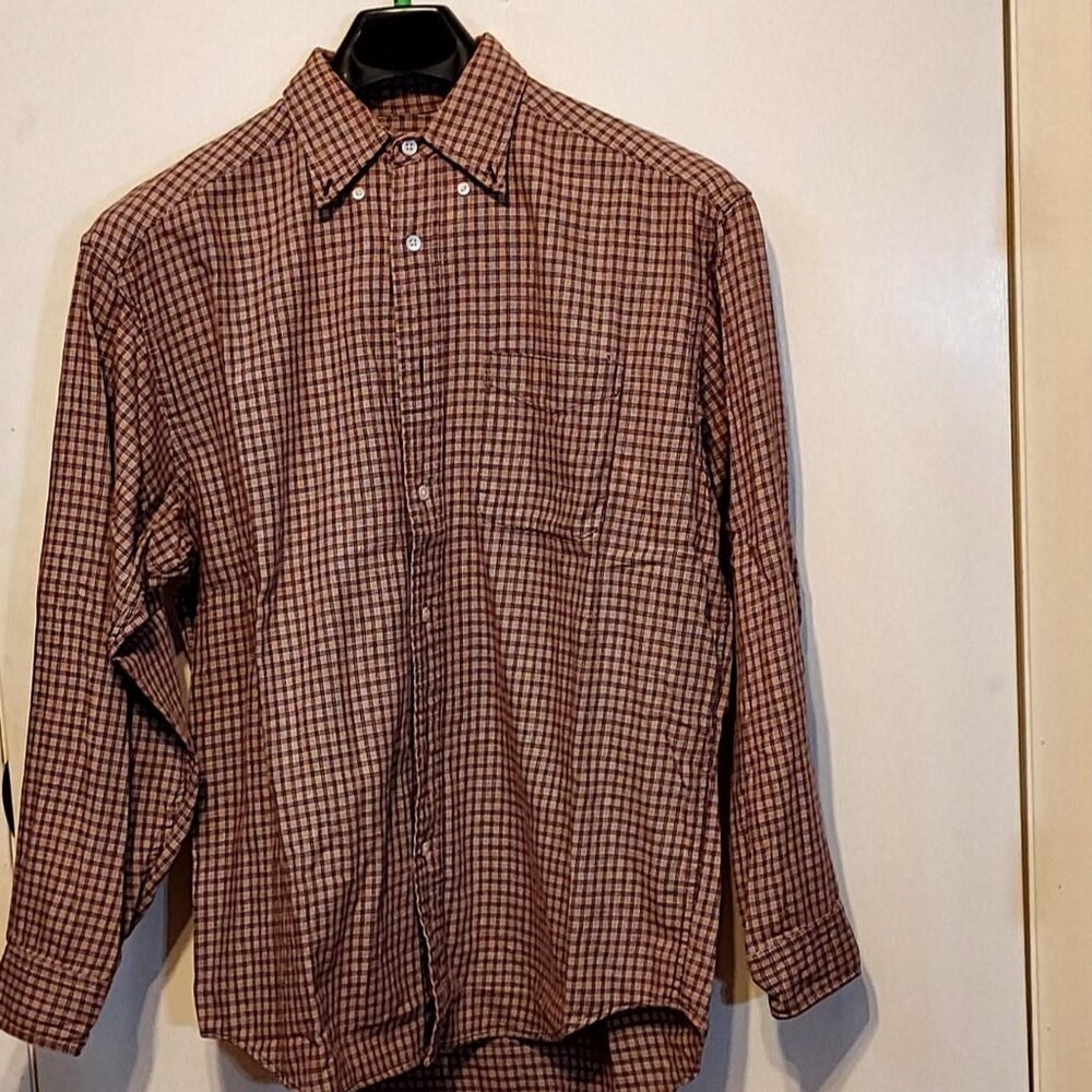 Banana Repulbic Mens Long Sleeve Shirt  Sz M 100% Cotton Button Casual Western